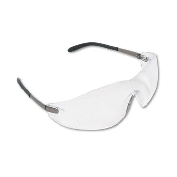 MCR™ Safety Blackjack Wraparound Safety Glasses, Chrome Plastic Frame, Clear Lens, 12-box freeshipping - TVN Wholesale